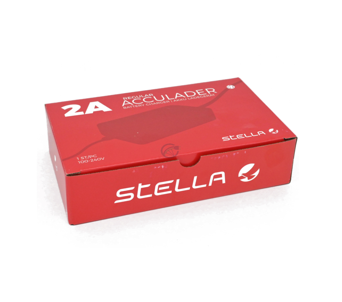 Stella Accu Type 2 lader | 42V 2A | van e-bikeaccu.nl