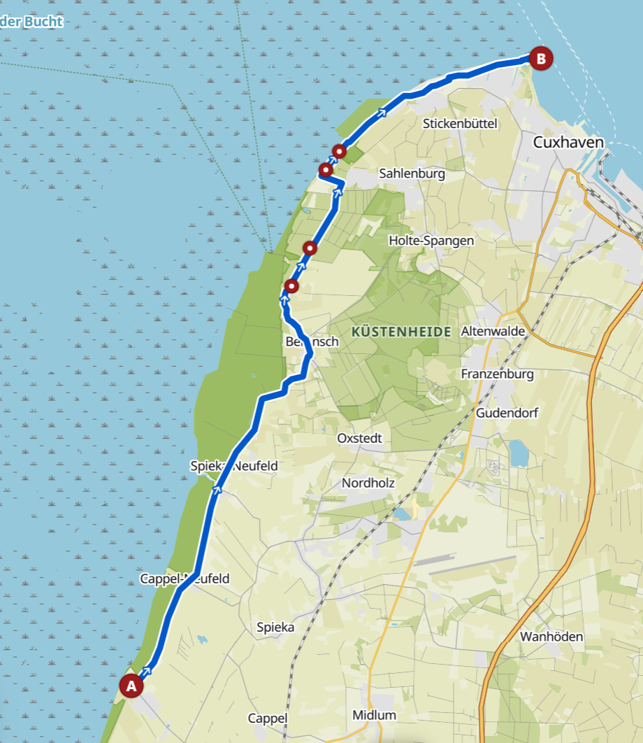 etappe 15 Weser Route